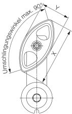 Ślizg łańcuchowy napinacza Rosta typ P, ze śrubą 1/2”, M10 - 2