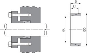Tuleja zaciskowa BK 50 niesamocentrująca, stalowa BK50 48x55 - 2