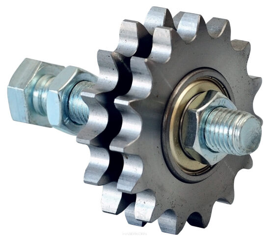 Koło łańcuchowe napinacza Rosta typ N, ze śrubą dwurzędowe 3/4”, M12, Z15