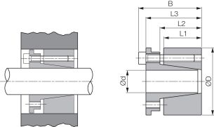 Tuleja zaciskowa BK 70 samocentrująca, stalowa BK70 150x200 - 2
