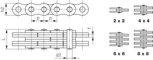 Łańcuch płytkowy Flyer AL 666  - 2