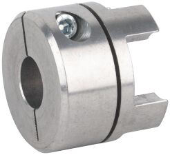 Piasta sprzęgła bezluzowego kłowego TRASCO® zaciskowa, aluminiowa GESM 9 F8 - 2