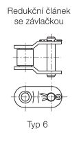 Spinka łańcucha standardowego z prostymi płytkami DIN 8187 dwurzędowa 3/4”x7/16” - 2
