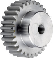 Koło modułowe stalowe z piastą z uzębieniem prostym stalowe, moduł 1 Z24
