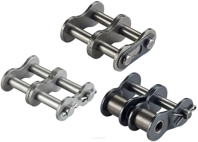 Spinka łańcucha rolkowego standardowego DIN 8187 dwurzędowa 2 1/2”x1 1/2”