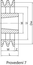 Koło pod pasy klinowe, pod Taper Lock® PBT 236 SPB4 TL3020 - 10