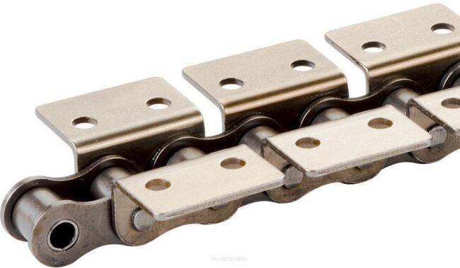Łańcuch rolkowy standardowy z zabierakiem DIN 8187 jednorzędowy 1”x17,02mm, zabierak  K2/02