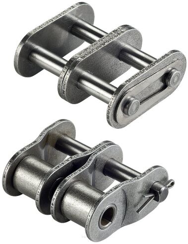 Spinka łańcucha standardowego z prostymi płytkami DIN 8187 dwurzędowa 3/4”x7/16”