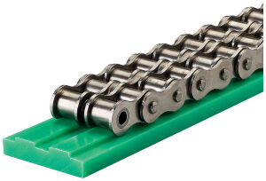 Prowadnica łańcucha rolkowego dwurzędowego profil 2, 2”x31mm
