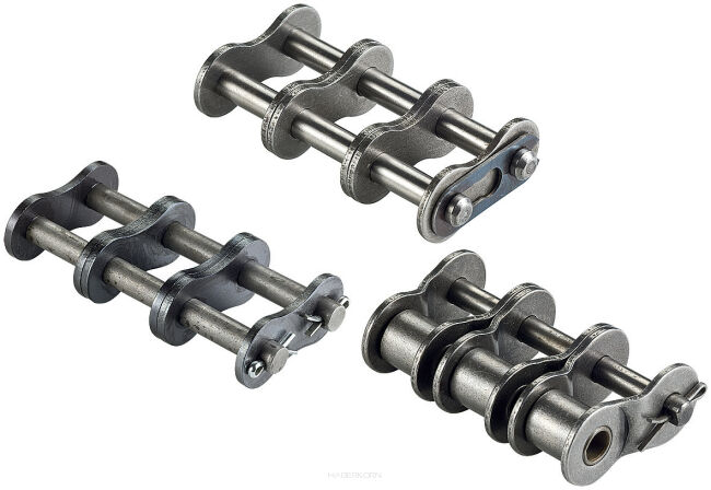 Półspinka łańcucha rolkowego ekonomicznego DIN 8187 trzyrzędowa 2”x31mm