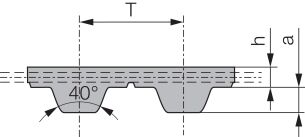 Pas zębaty z metra poliuretanowy XL-100 - 2