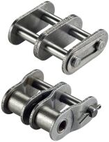 Spinka łańcucha standardowego z prostymi płytkami DIN 8187 dwurzędowa 1/2”x5/16”