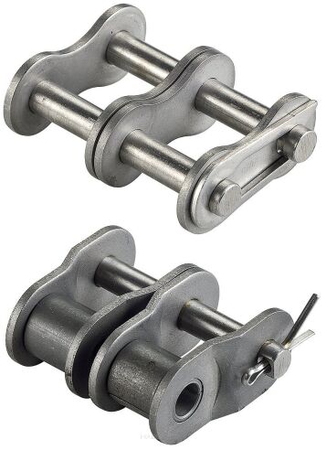 Spinka łańcucha rolkowego nierdzewnego standardowego DIN 8187 dwurzędowa 3/8”x7/32”