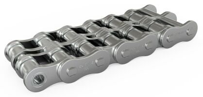 Łańcuch rolkowy nierdzewny standardowy DIN 8187 dwurzędowy 5/8”x3/8”